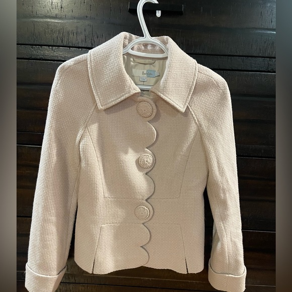 Boden Alice New Cream Scallope Wool Jacket - Picture 5 of 10